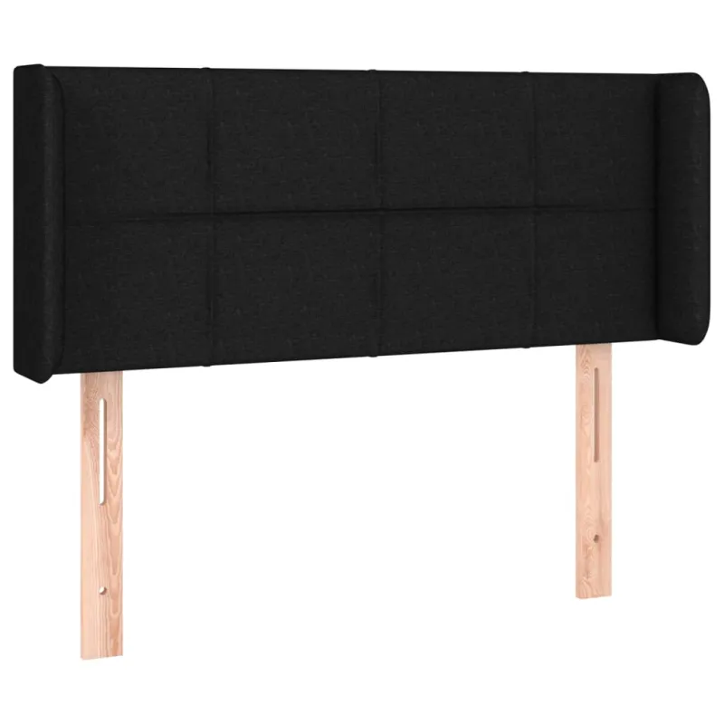Galvūgalis su LED, juodos spalvos, 83x16x78/88cm, audinys