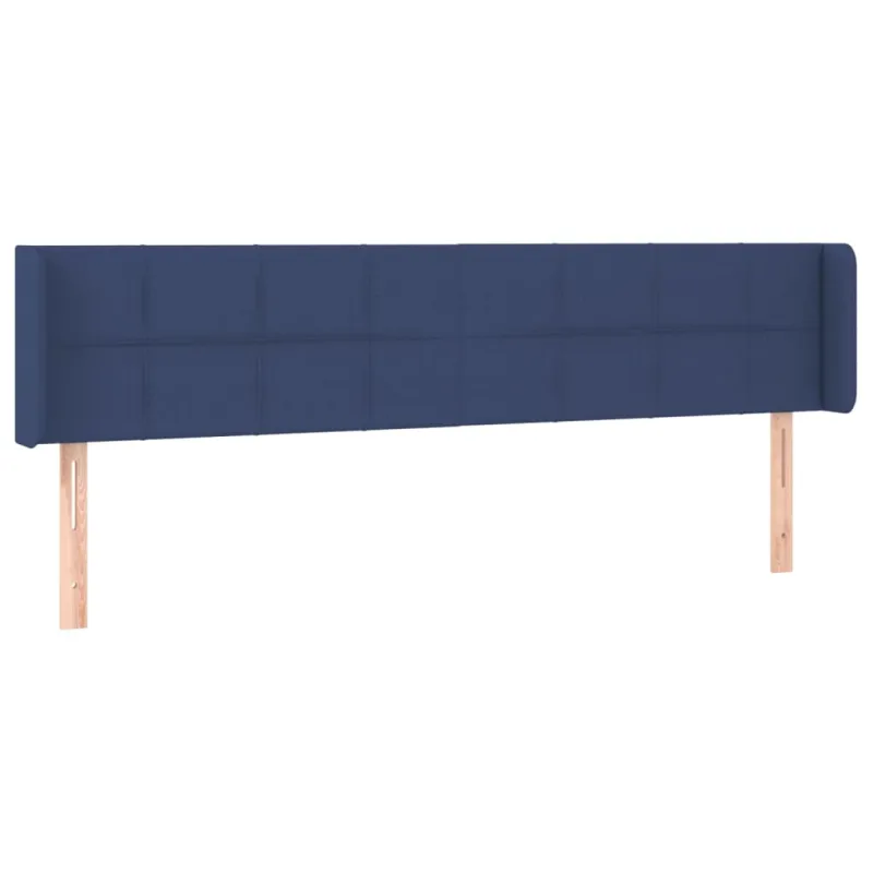 Galvūgalis su LED, mėlynos spalvos, 203x16x78/88cm, audinys