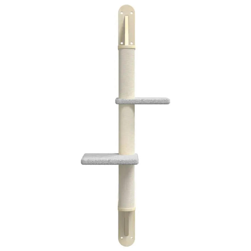 Draskyklė katėms su draskymo stovu, šviesiai pilka, 108cm