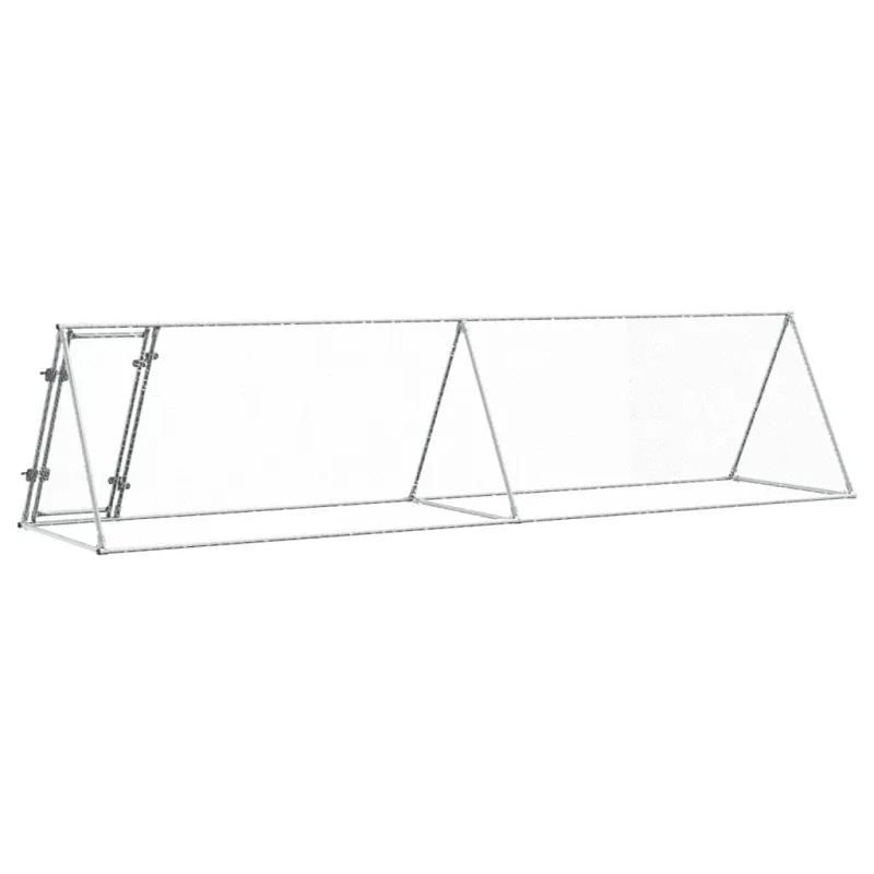 Narvas viščiukams, sidabrinis, 400x105x91cm, plienas