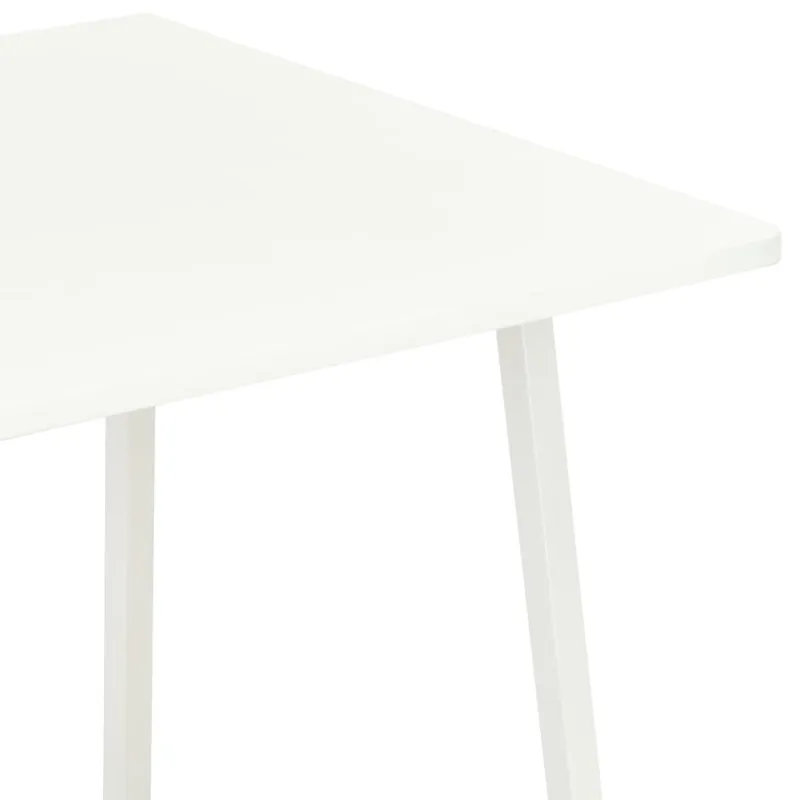 Stalas su lentyna, baltos spalvos, 102x50x117cm