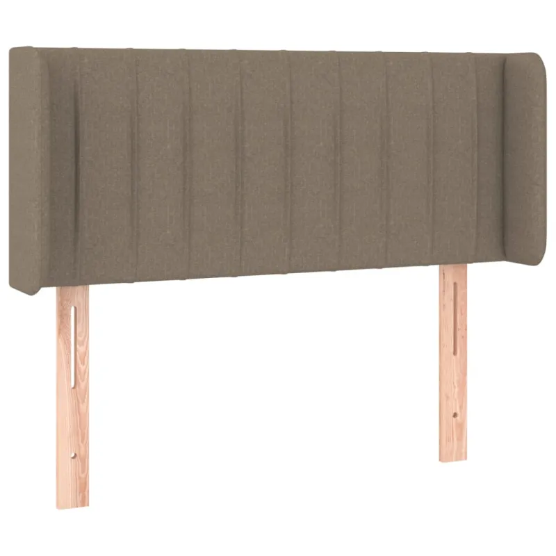 Galvūgalis su LED, taupe spalvos, 83x16x78/88cm, audinys