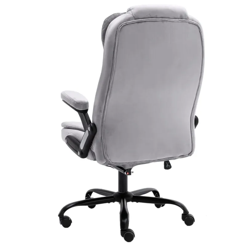 Biuro kėdė, šviesiai pilkos spalvos, aksomas