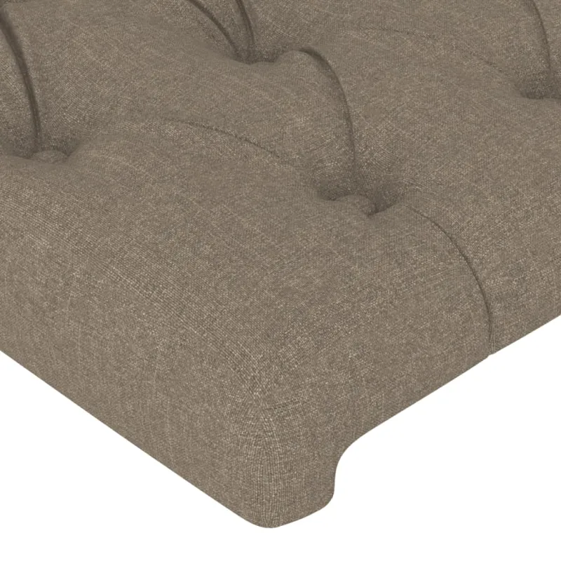 Galvūgalis su LED, taupe spalvos, 83x16x78/88cm, audinys