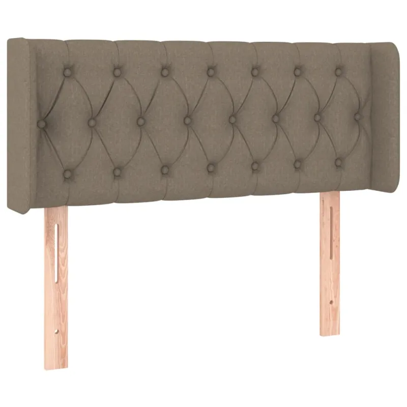 Galvūgalis su LED, taupe spalvos, 103x16x78/88cm, audinys