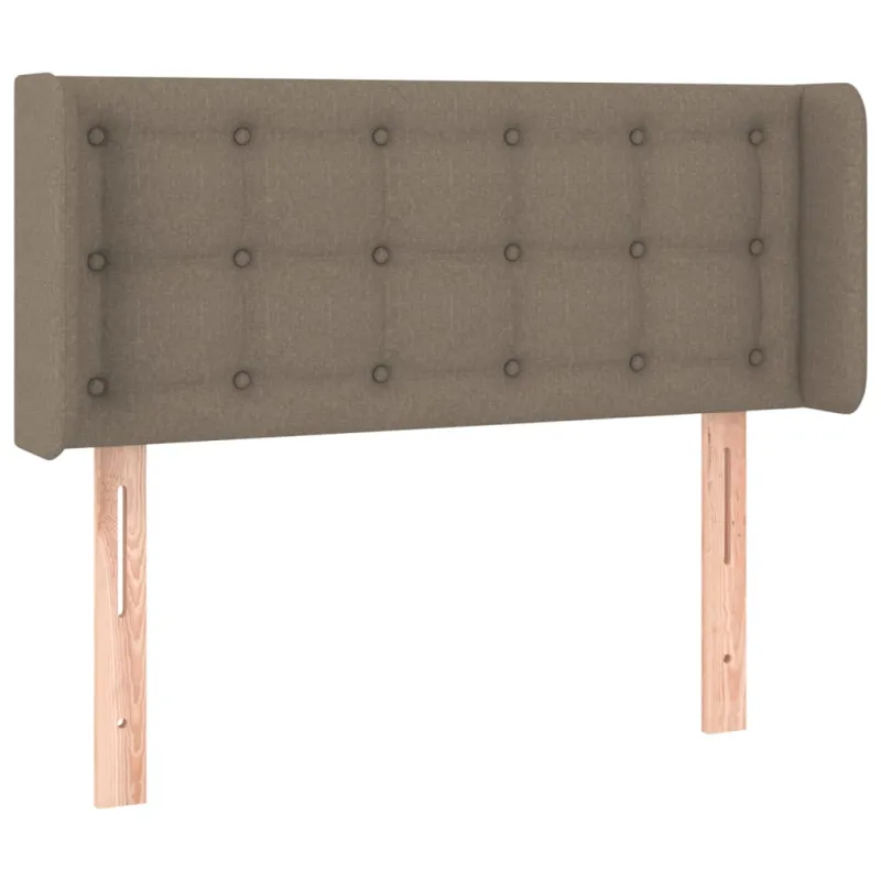 Galvūgalis su LED, taupe spalvos, 83x16x78/88cm, audinys