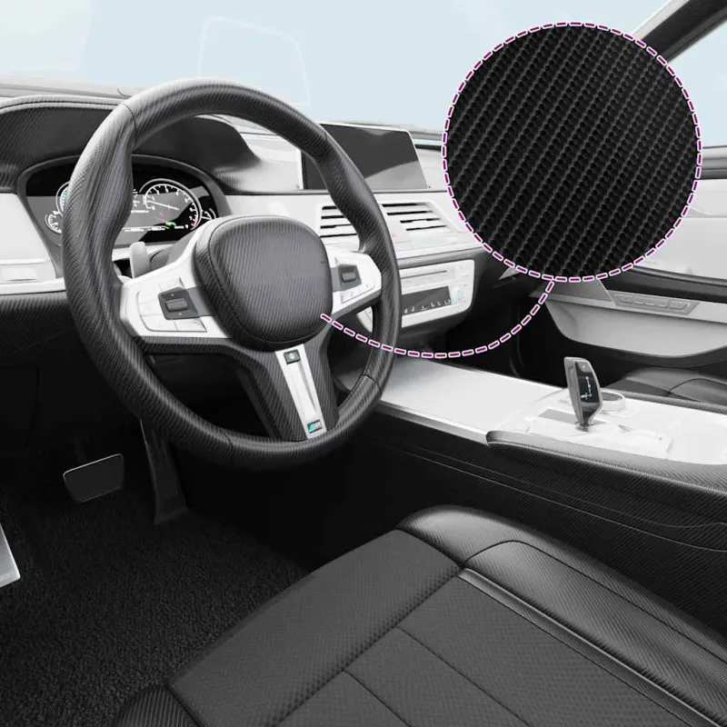 4D Automobilio plėvelė, juodos spalvos, 100x150cm