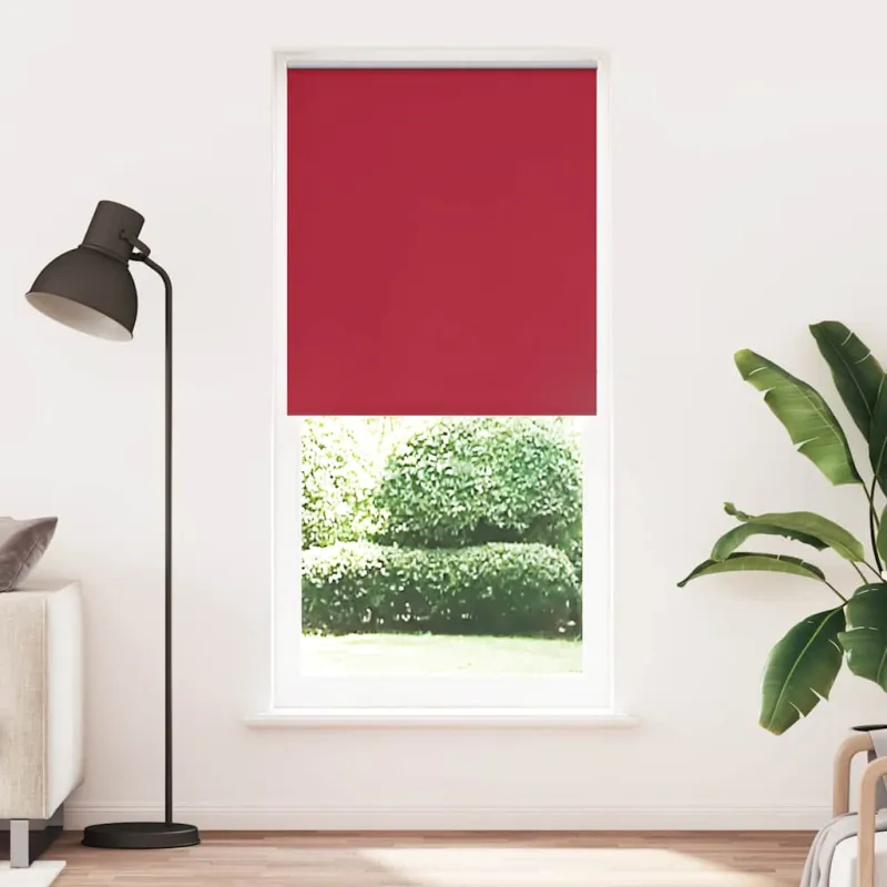 Roletas su tamsinančiomis užuolaidomis, 104,4x230 cm, audinys, plotis 100 cm, raudonos spalvos