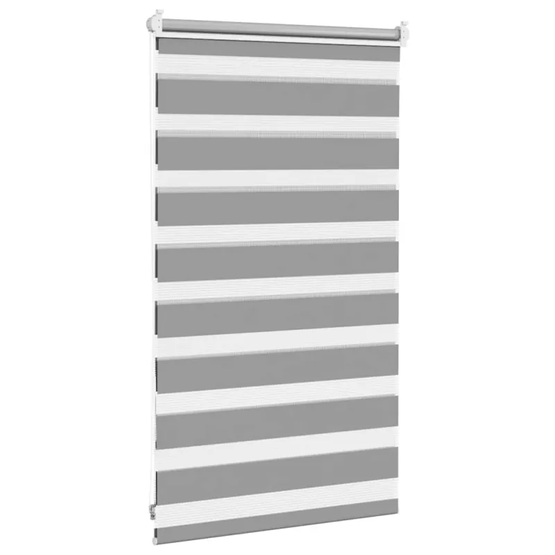 Zebra žaliuzė, 50,9x100 cm, audinys, plotis 46,7 cm, pilka