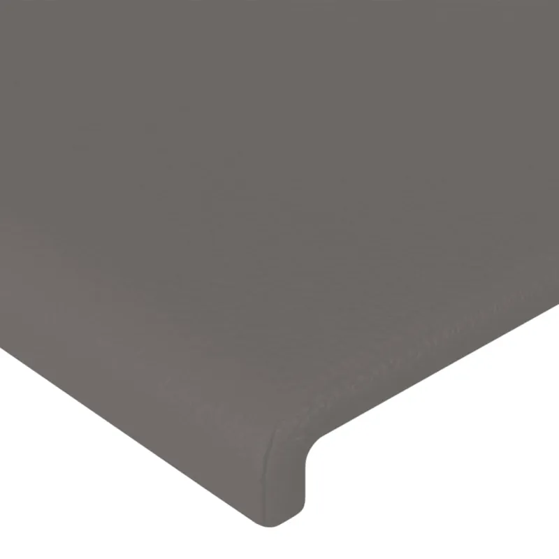 Galvūgalis su LED, pilkos spalvos, 147x16x118/128 cm