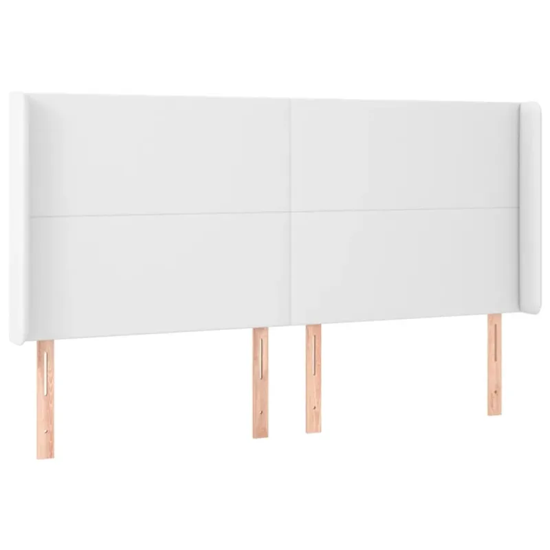 Galvūgalis su LED, baltos spalvos, 163x16x118/128 cm