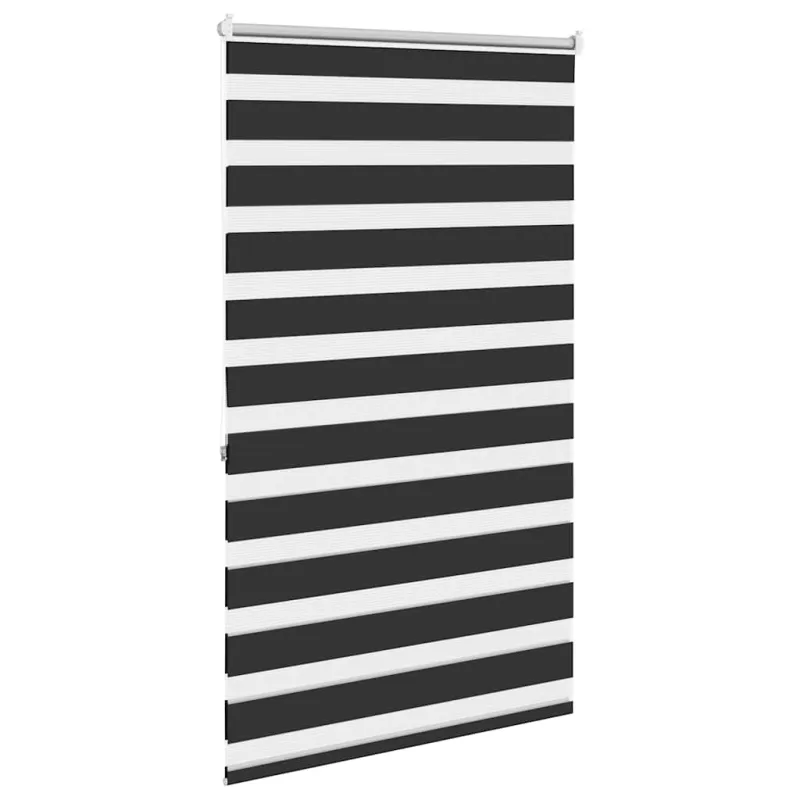 Zebra žaliuzė, 100,9x175 cm, audinys, plotis 96,7 cm, juodos spalvos
