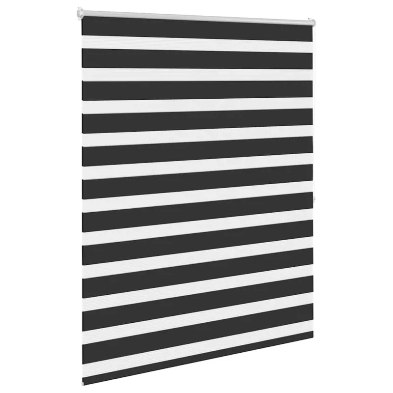 Zebra žaliuzė, 120,9x175 cm, audinys, plotis 116,7 cm, juodos spalvos