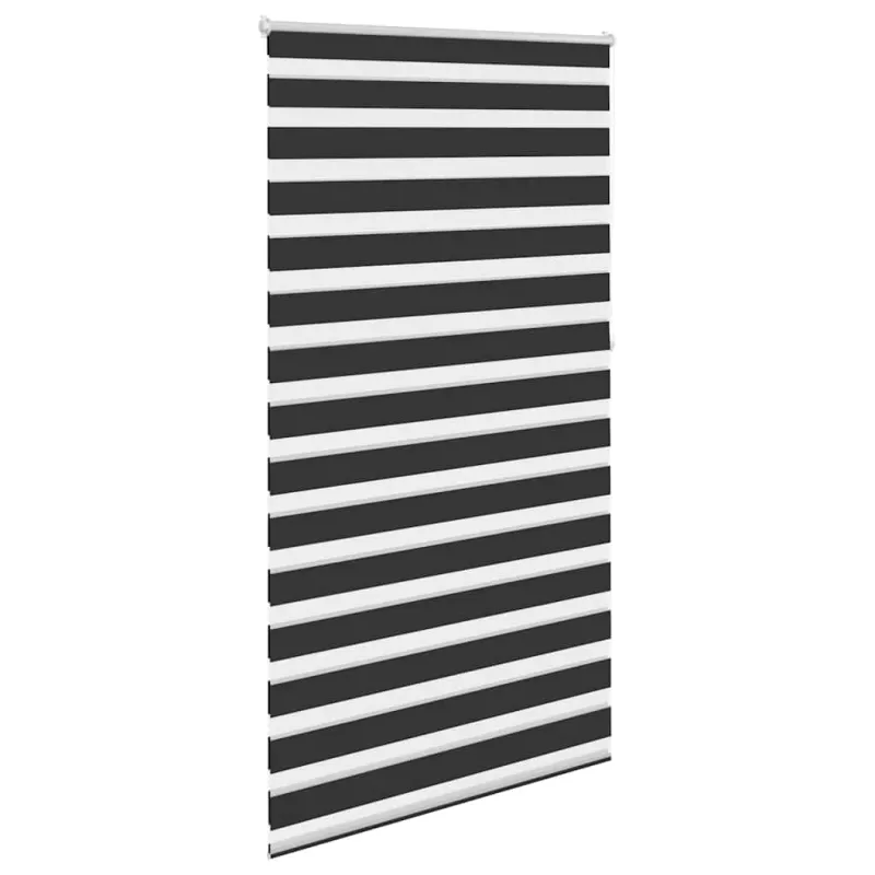 Zebra žaliuzė, 120,9x230 cm, audinys, plotis 116,7 cm, juodos spalvos