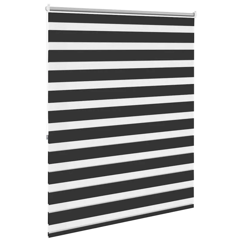 Zebra žaliuzė, 140,9x175 cm, audinys, plotis 136,7 cm, juodos spalvos