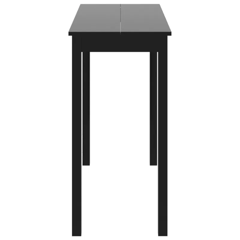 Baro stalas, MDF, juodas, 115x55x107 cm