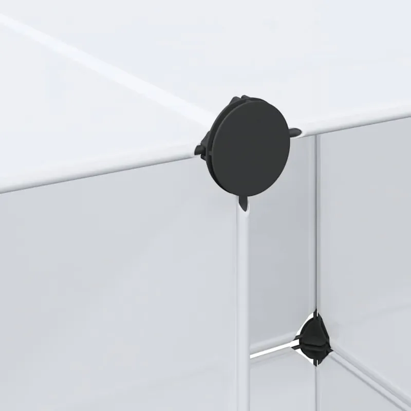 Modulinė spinta, 9 skyrių, balta, 109x36,5x143 cm