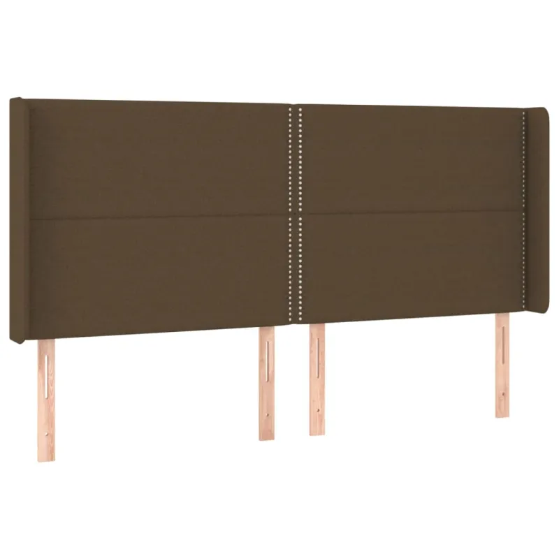 Galvūgalis su LED, tamsiai rudos spalvos, 203x16x118/128cm