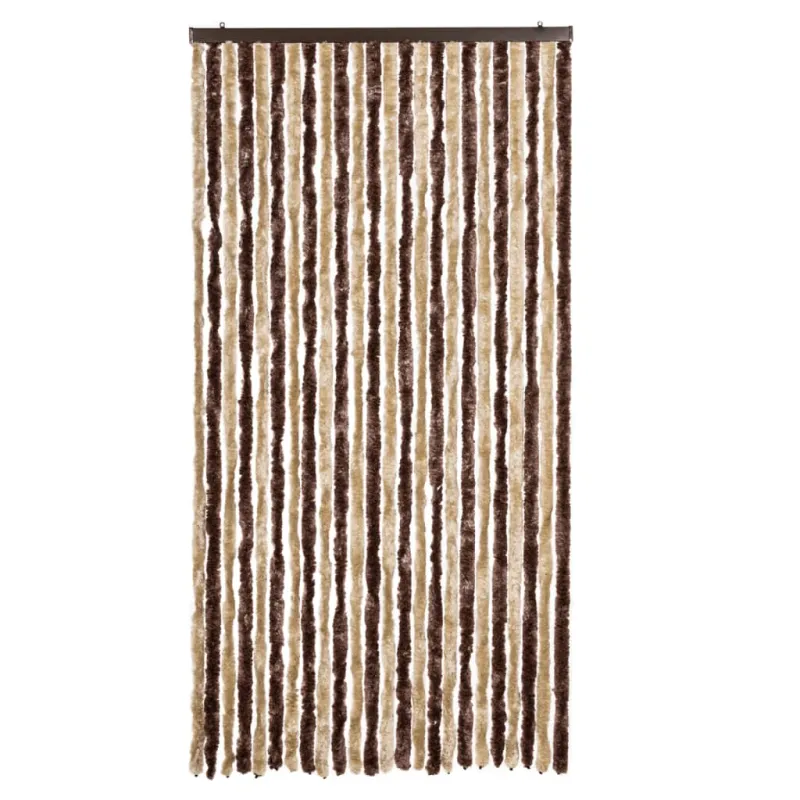 Užuolaida nuo vabzdžių, smėl. ir švies. rud. 100x220 cm šenilis