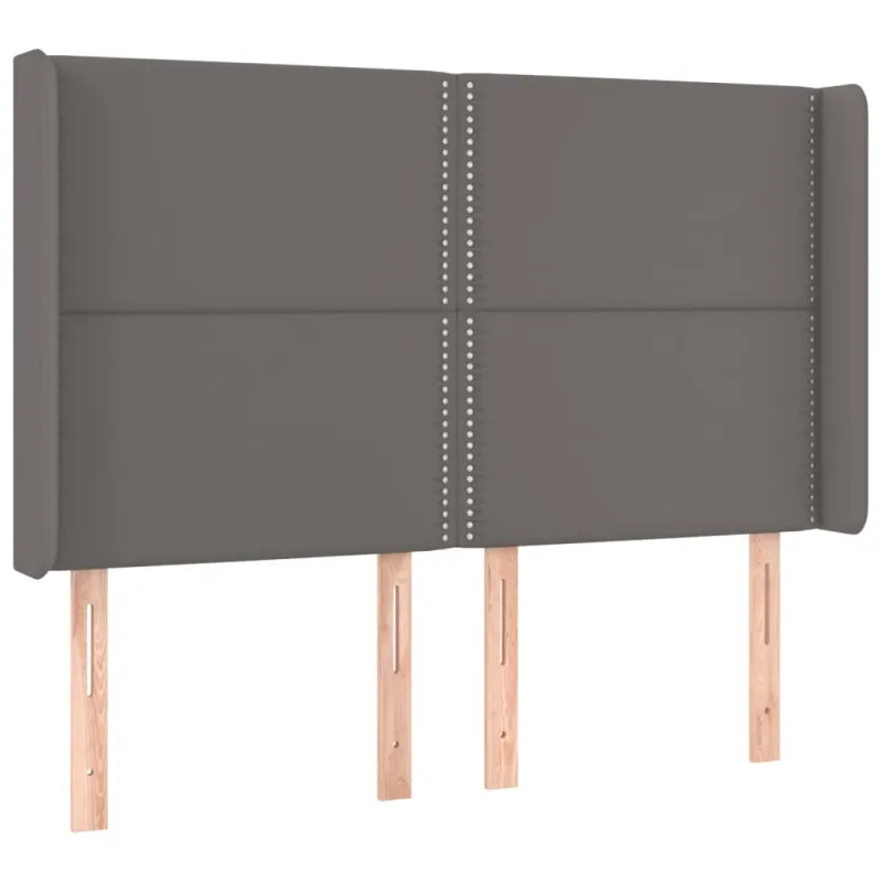 Galvūgalis su LED, pilkos spalvos, 147x16x118/128 cm