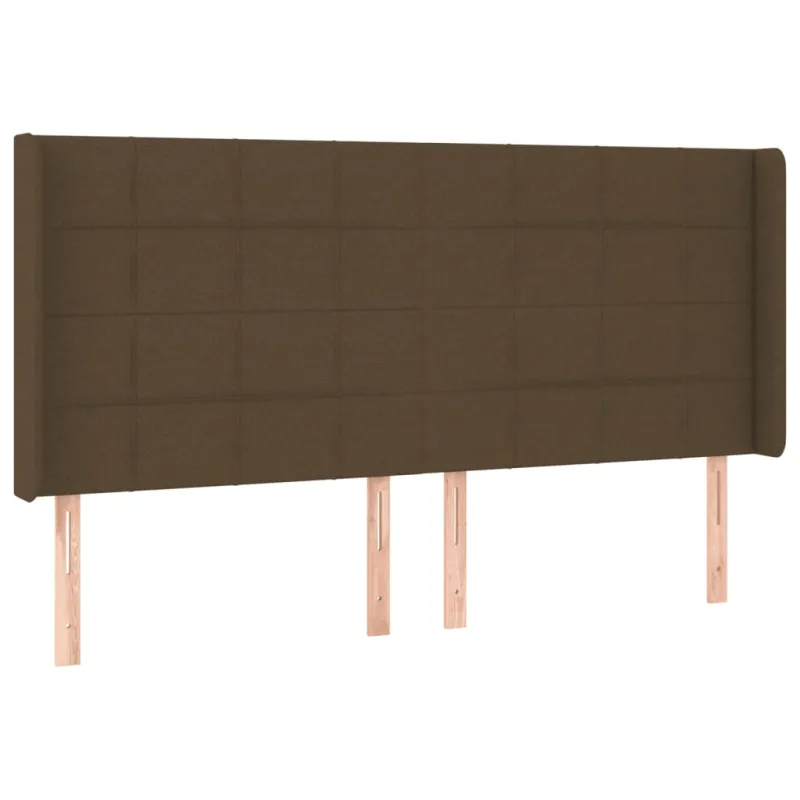 Galvūgalis su LED, tamsiai rudos spalvos, 203x16x118/128cm