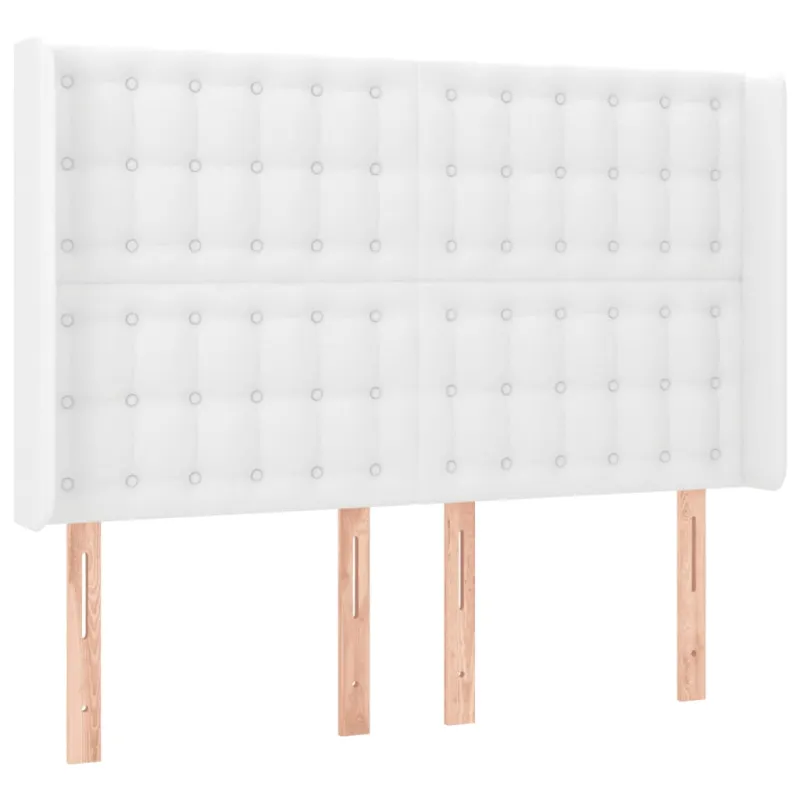 Galvūgalis su LED, baltos spalvos, 147x16x118/128 cm