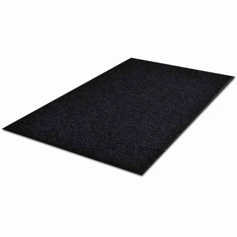 Durų kilimėlis, juodos spalvos, 90 x 120 cm, PVC