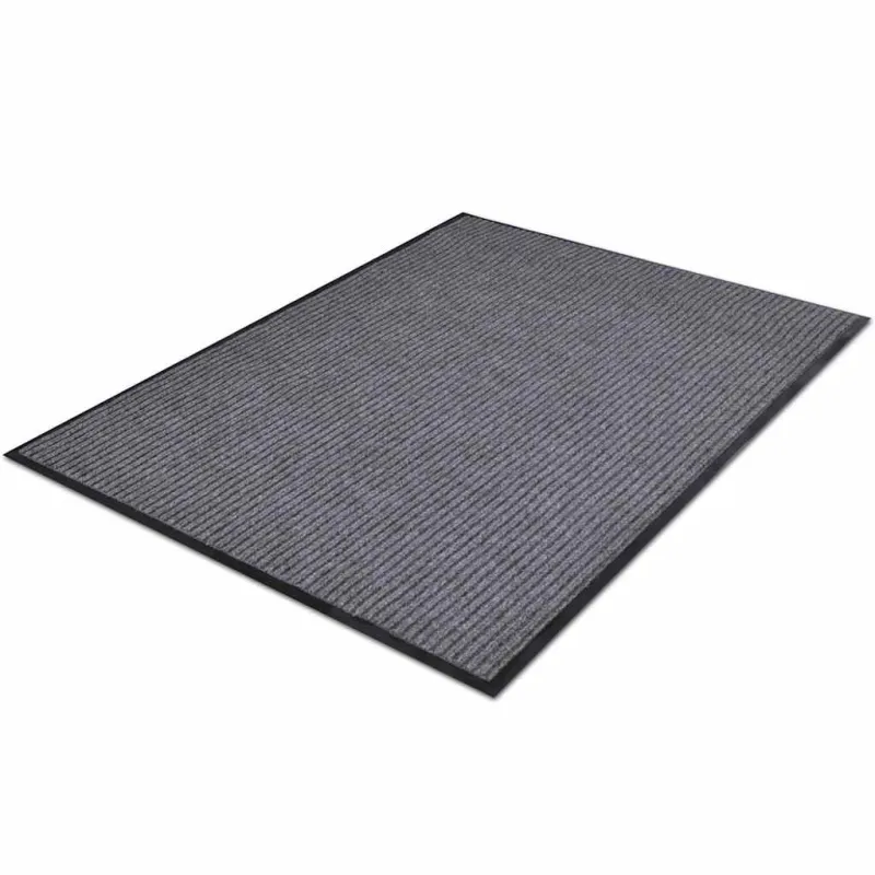 Durų kilimėlis, pilkos spalvos, 90 x 60 cm, PVC