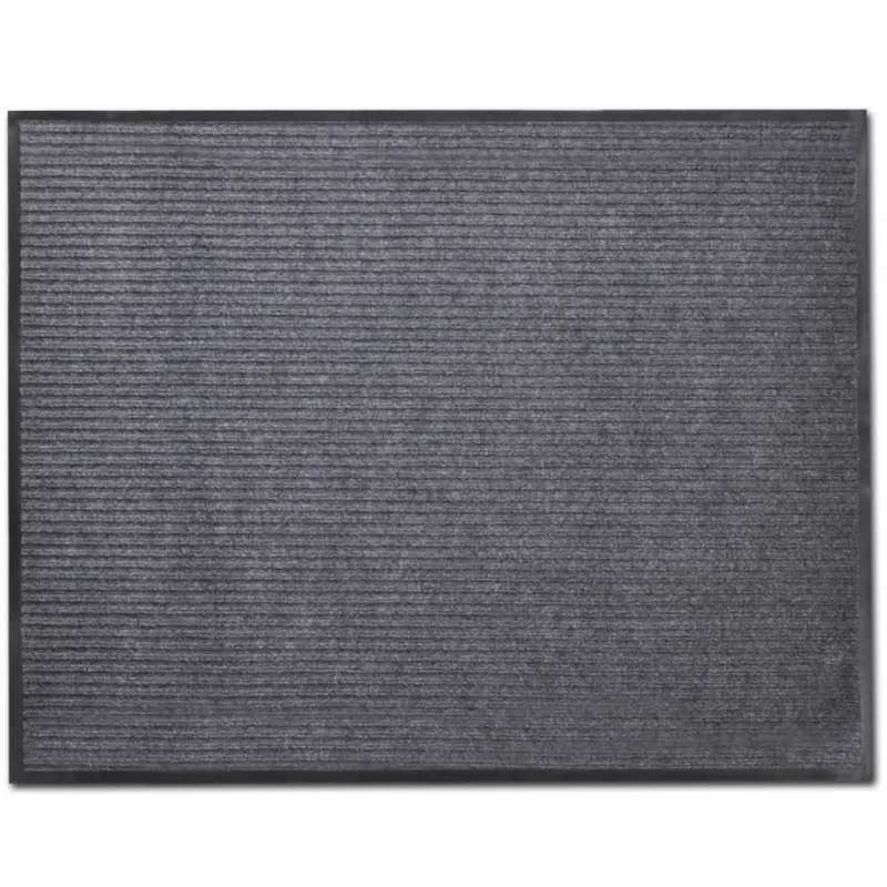 Durų kilimėlis, pilkos spalvos, 90 x 150 cm, PVC