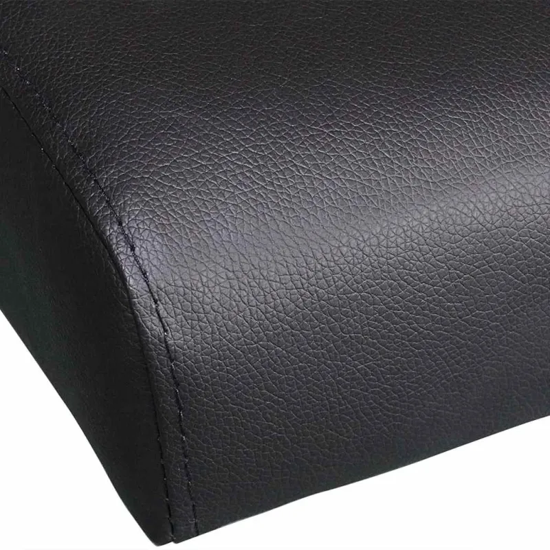 Sofa lova su dviem pagalv., dirbtinė oda, reguliuoj., juoda
