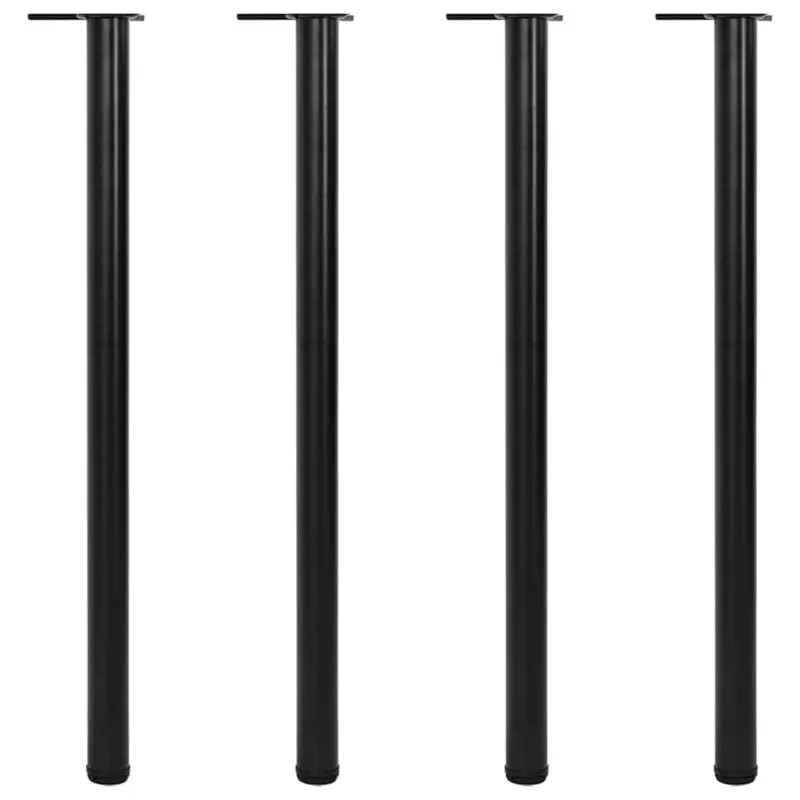 Reguliuojamo aukščio stalo kojos, 4vnt., juodos spalvos, 1100mm