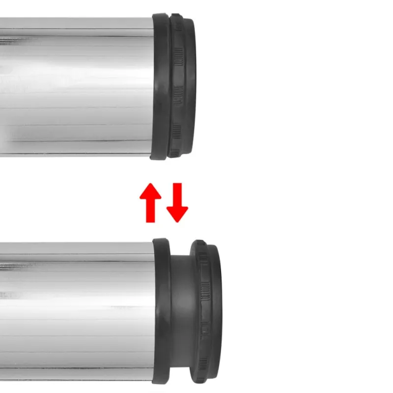 Reguliuojamo aukščio stalo kojos, 4vnt., chromo spalvos, 710mm