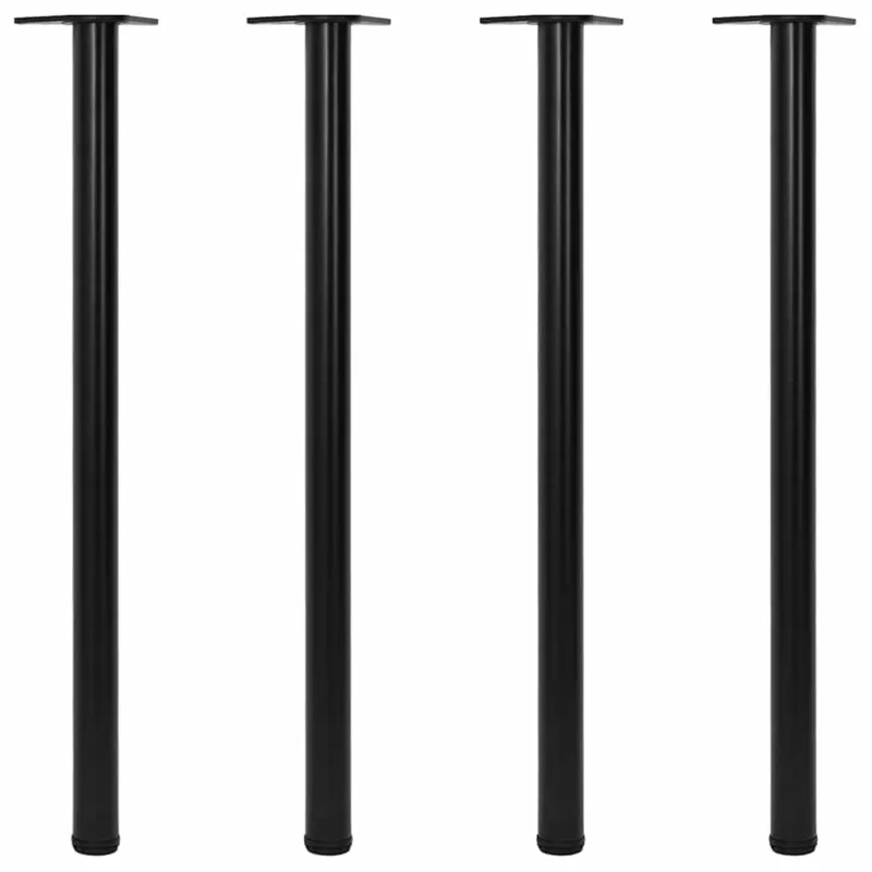 Reguliuojamo aukščio stalo kojos, 4vnt., juodos spalvos, 1100mm