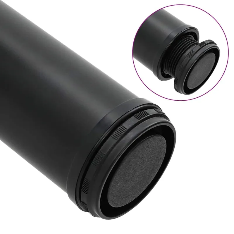 Reguliuojamo aukščio stalo kojos, 4vnt., juodos spalvos, 1100mm