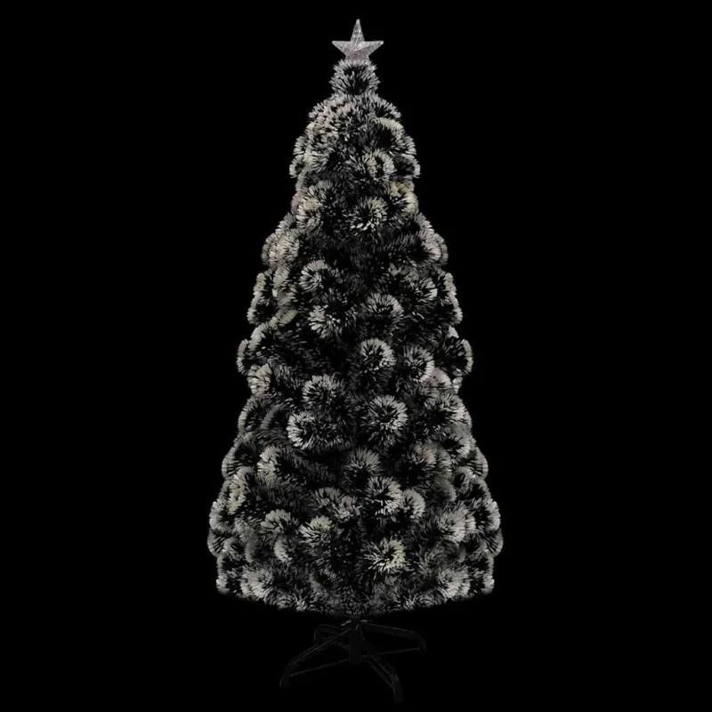 Apšviesta Kalėdų eglutė su stovu ir LED, 150cm, optinis pluoštas