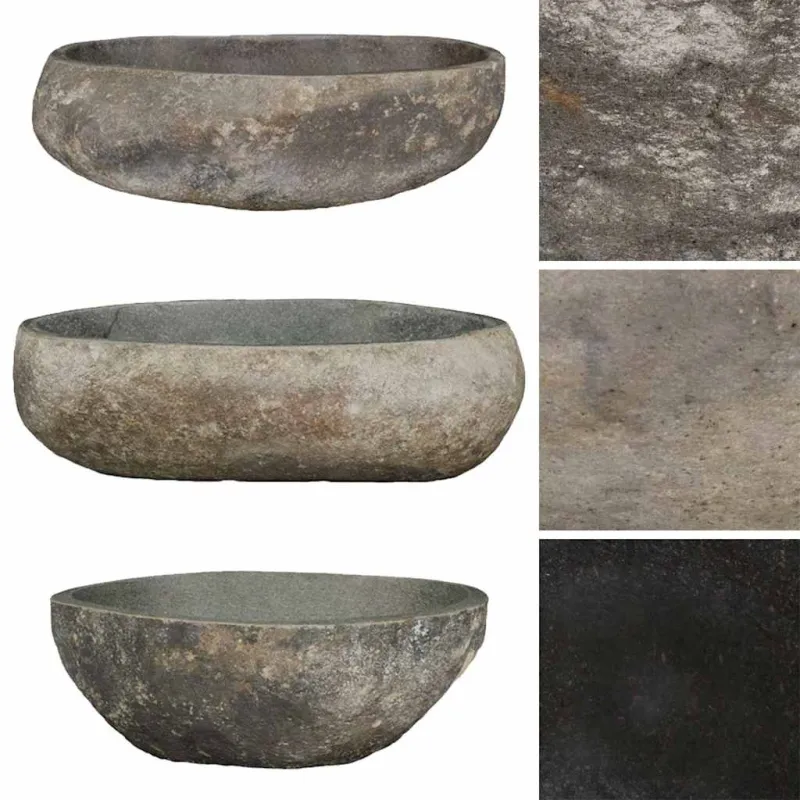 Praustuvas, (45-53)x(34-41)cm, upės akmuo, ovalo formos