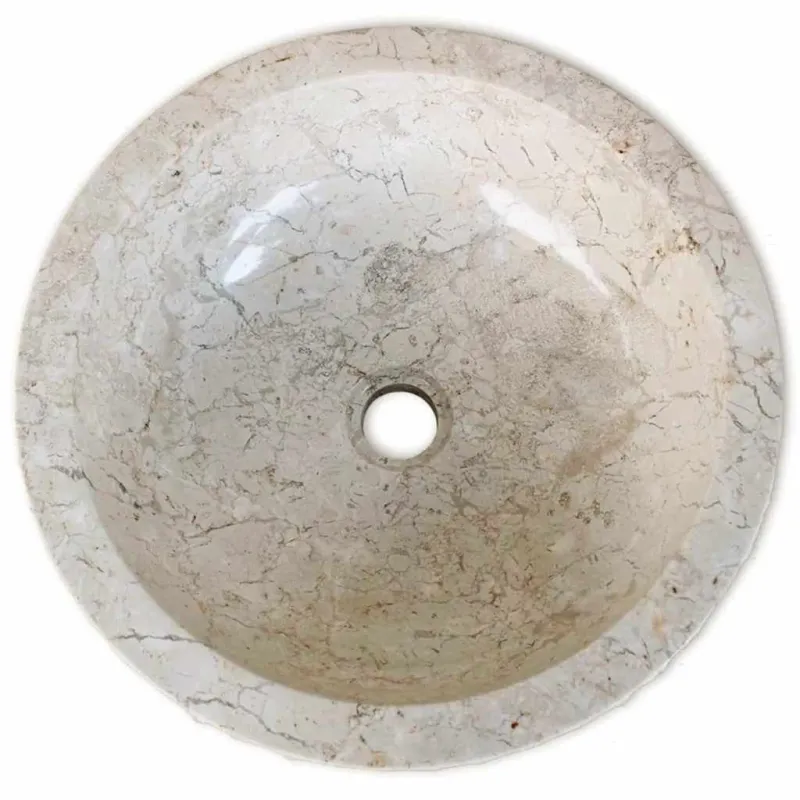 Kriauklė, kreminė, 40 cm, marmuras