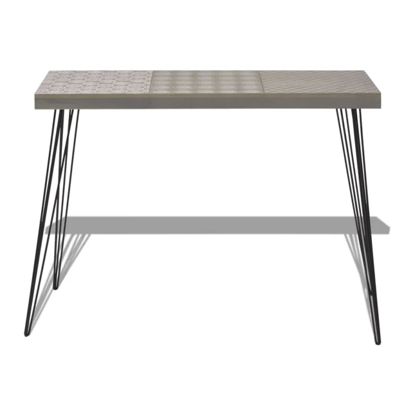 Konsolinis staliukas, 90x30x71,5 cm, pilkas