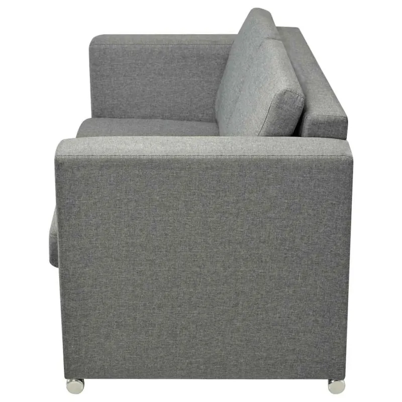 Dvivietė sofa, audinys, šviesiai pilka