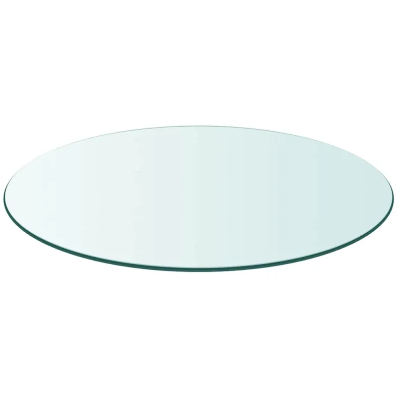 Stalviršis, grūdintas stiklas, apvalus, 80 cm