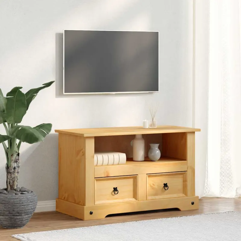 TV spintelė, meksikinė pušis, Corona stilius, 91x43x56 cm