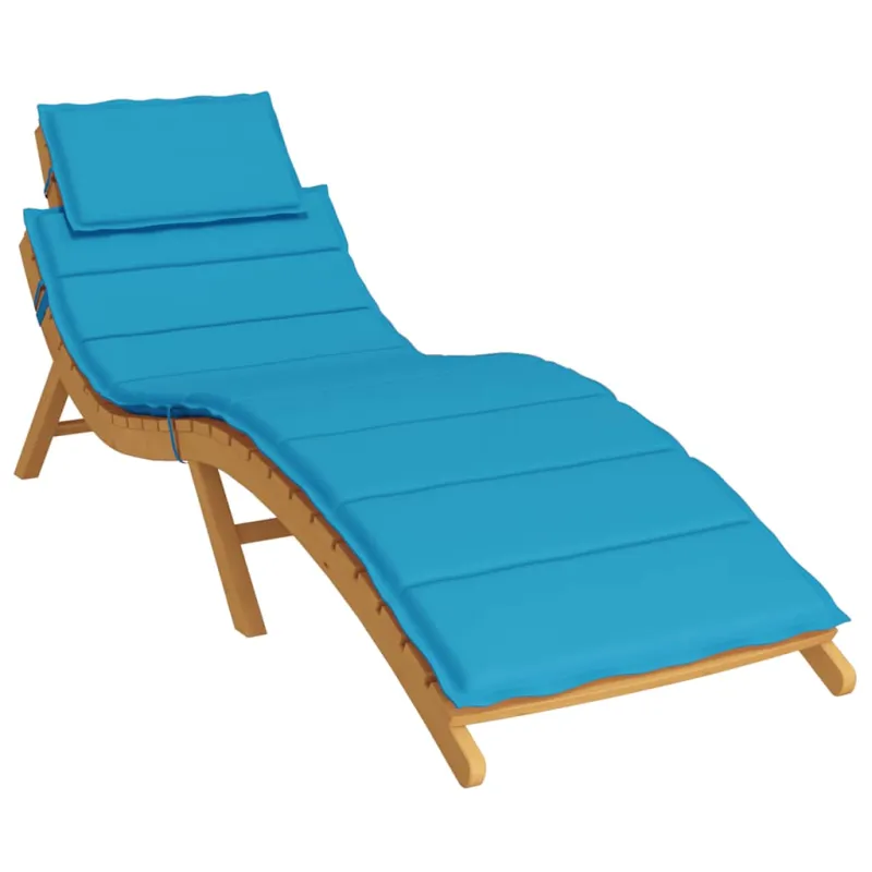 Saulės gulto čiužinukas, mėlynos spalvos, 186x58x4cm, audinys