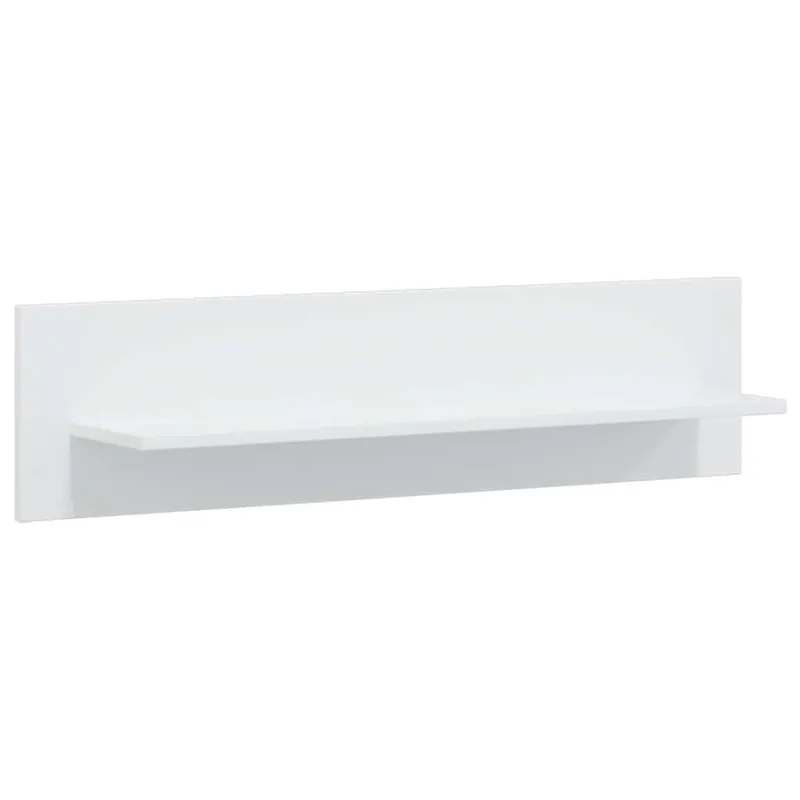 Sieninė televizoriaus spintelė su LED apšvietimu, 5d., balta