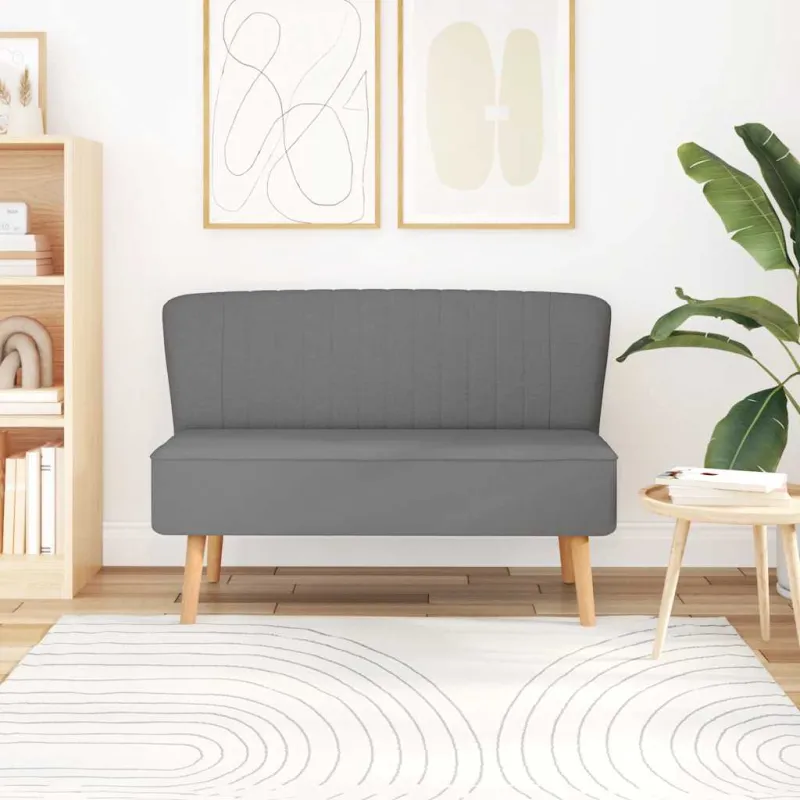 Sofa, audinys, 117x55,5x77cm, šviesiai pilka