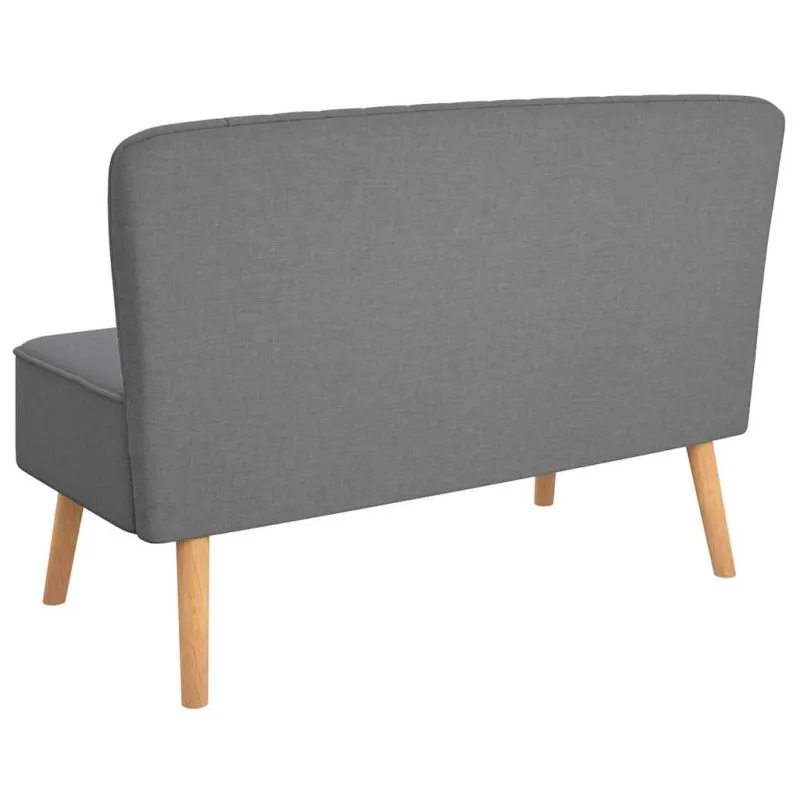 Sofa, audinys, 117x55,5x77cm, šviesiai pilka