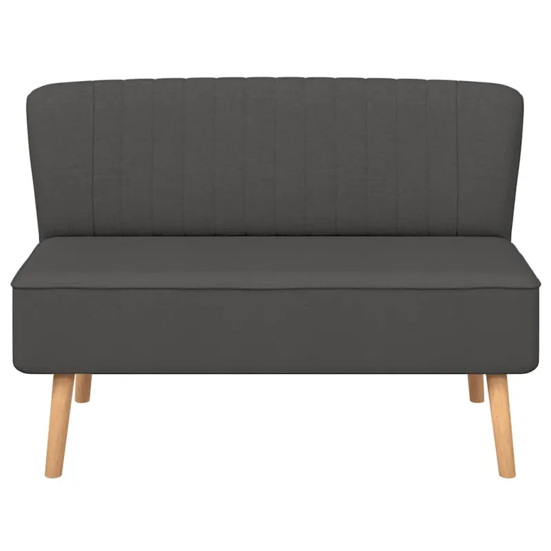 Sofa, tamsiai pilka, audinys, 117x55,5x77cm