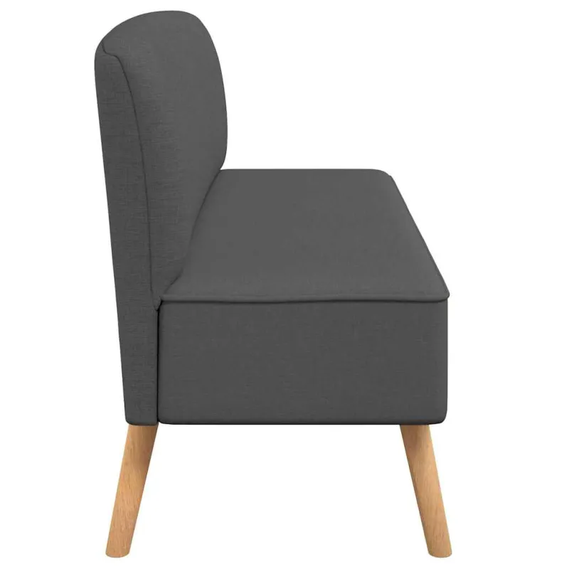 Sofa, tamsiai pilka, audinys, 117x55,5x77cm