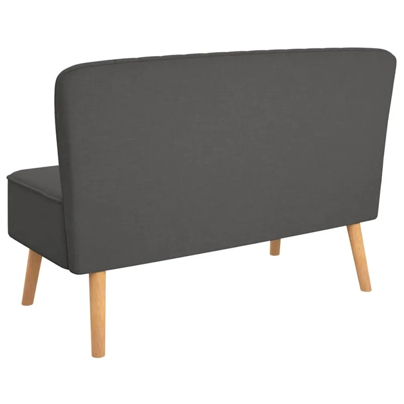 Sofa, tamsiai pilka, audinys, 117x55,5x77cm