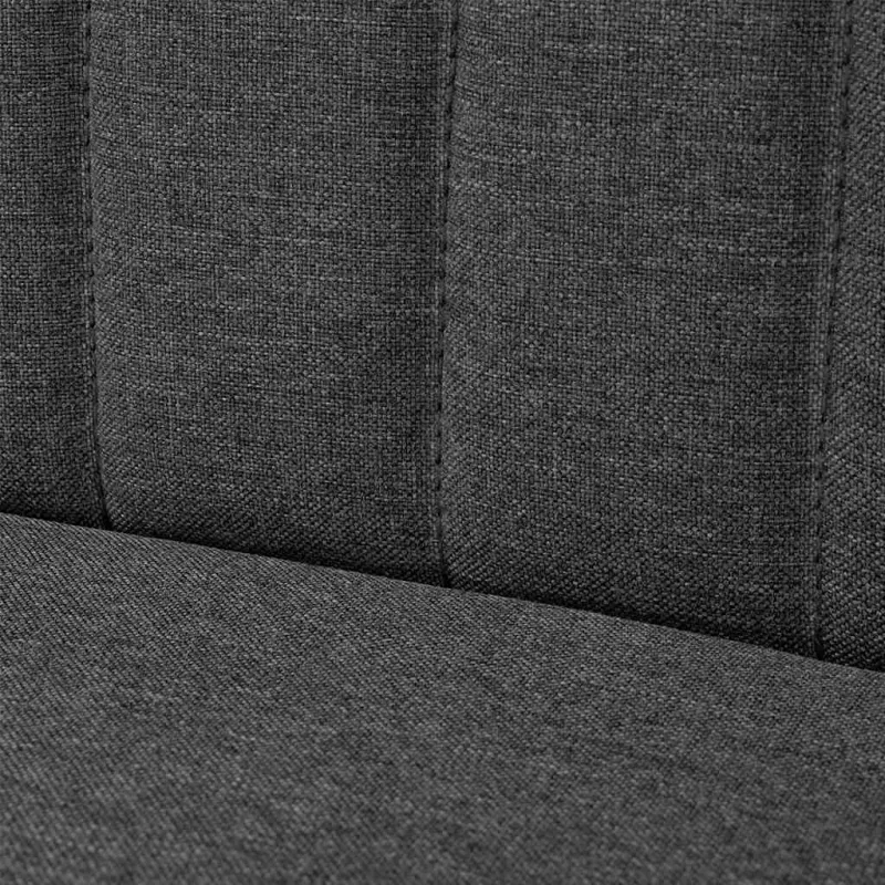 Sofa, tamsiai pilka, audinys, 117x55,5x77cm