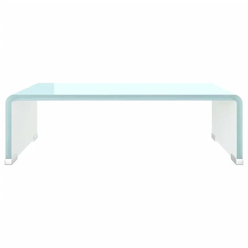 TV stovas/monitoriaus pakyla, žalias, 40x25x11cm, stiklas